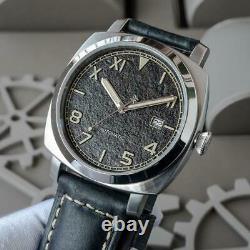 Sugess 43mm Gustav Becker California Dial TOUGH Mens PAM Mechanical Watch Silver