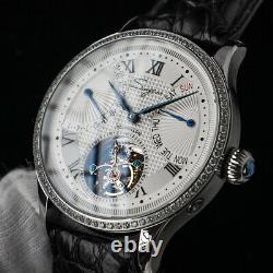 Sugess Automatic Tourbillon DayDate Seagull ST8004ZS Men Wrist Watch SU8004SBEDX