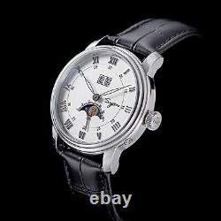 Sugess BIG DATE MoonPhase Master Automatic Mechanical Watch Seagull 1963 S437.01