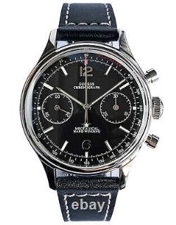 Sugess Black Fashion Chronograph Mechanical Watch Seagull 1963 SUPAN003GN/SN V2
