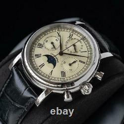 Sugess M199S 29 1/2 Day MoonPhase Chronograph Mechanical Watch Seagull 1963