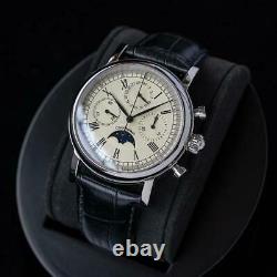 Sugess MoonPhase Master Chronograph Mechanical Watch Seagull 1963 M199S/X