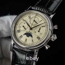 Sugess MoonPhase Master Chronograph Mechanical Watch Seagull 1963 M199S/X