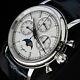Sugess Moonphase Master Chronograph Mechanical Watch Seagull 1963 Silver White