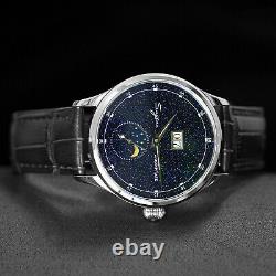 Sugess MoonPhase Master Star Dust DIAL Mechanical Watch Seagull 1963 SU2528STRB