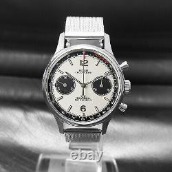 Sugess Panda Chrono Chronograph Mechanical Mens Watch Seagull 1963 SUPAN007GN/SN