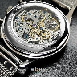 Sugess Panda Chrono Chronograph Mechanical Mens Watch Seagull 1963 SUPAN008GN/SN