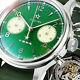 Sugess Sea-gull 1963 Sapphire Green Dial Chrono Mechanical Mens Watch Su1962sg