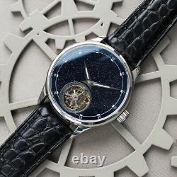 Sugess Tourbillon Blue Star Dust Dial Seagull ST8230 Mechanical Watch SU8230STRA