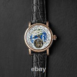 Sugess Tourbillon Master Enamel Earth Seagull ST8000 Mechanical Watch SUEARTHG2