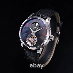 Sugess Tourbillon Master MoonPhase Seagull ST8235 Mechanical Mens Watch S429.03
