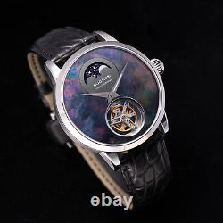 Sugess Tourbillon Master MoonPhase Seagull ST8235 Mechanical Mens Watch S429.03