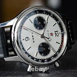 Sugess White Panda Chronograph Mechanical Mens Watch Seagull 1963 SUPAN006GN