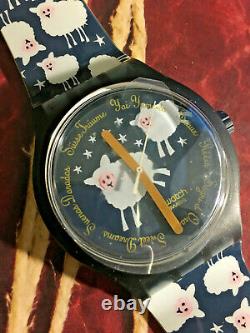 Swatch X-LARGE SUDN101 Black Sheep Too NEW RARE BEAUTIFUL CHRISTMAS GIFT