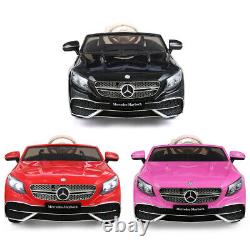 TOBBI TOYS 12V kids Ride On Car Mercedes-Benz Licensed with Remote Christmas gift