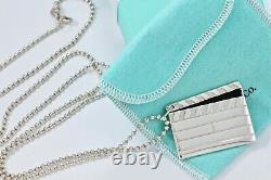 Tiffany & Co Hollywood Directors Cut Clap Board Black Enamel Beaded Necklace 34