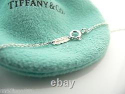 Tiffany & Co Return to Silver Black Onyx Double Heart Necklace Pendant Gift Love
