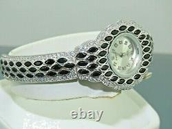 Turkish Handmade Jewelry 925 Sterling Silver Onyx Stone Women Watches