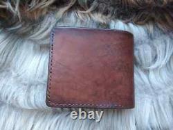 VW Type 1 Bug, Kafer, Beetle, Leather wallet for men, Brown christmas gifts