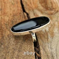 Valentine's Gift Black Onyx Gemstone 925 Sterling Silver Handmade Ring All Size