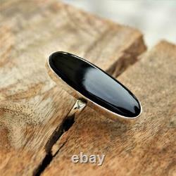 Valentine's Gift Black Onyx Gemstone 925 Sterling Silver Handmade Ring All Size