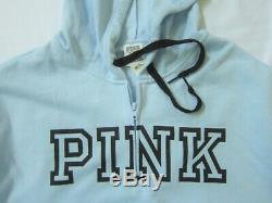 Victoria Secret Pink QUARTER ZIP PULLOVER HOODIE SWEAT SHIRT CLASSIC PANT XL SET