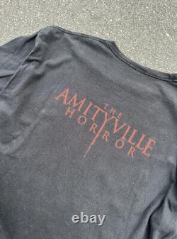 Vintage Amityville Horror Promo Movie T Shirt Rare Double Sided Size XL