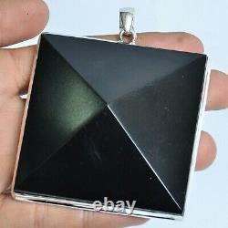 Wedding Gift For Her Sterling Silver Onyx Gemstone Jewelry Black Pendant 17268