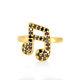 Women Gift 18kt Yellow Gold Musical Note Midi Ring 0.25ct Pave Diamond Jewelry