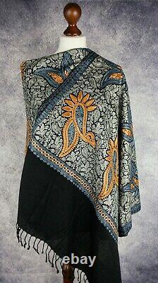 Women Kashmiri Shawl Pashmina Elegant Pure Cashmere Gift Stole Wool Scarf Wrap