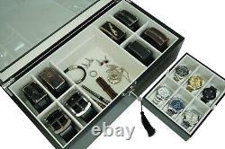 Wooden Storage Box for Watches, Belts & Jewelry Great Christmas Gift Idea