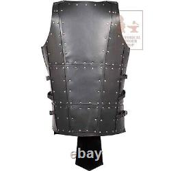 X-Mas Gift Leather Armor Medieval Costume Qunitus Black Larp cosplay Costume