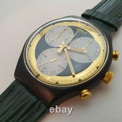 Xmas Gift New Swatch Chrono SCB107 Rollerball1990 Swiss Watch